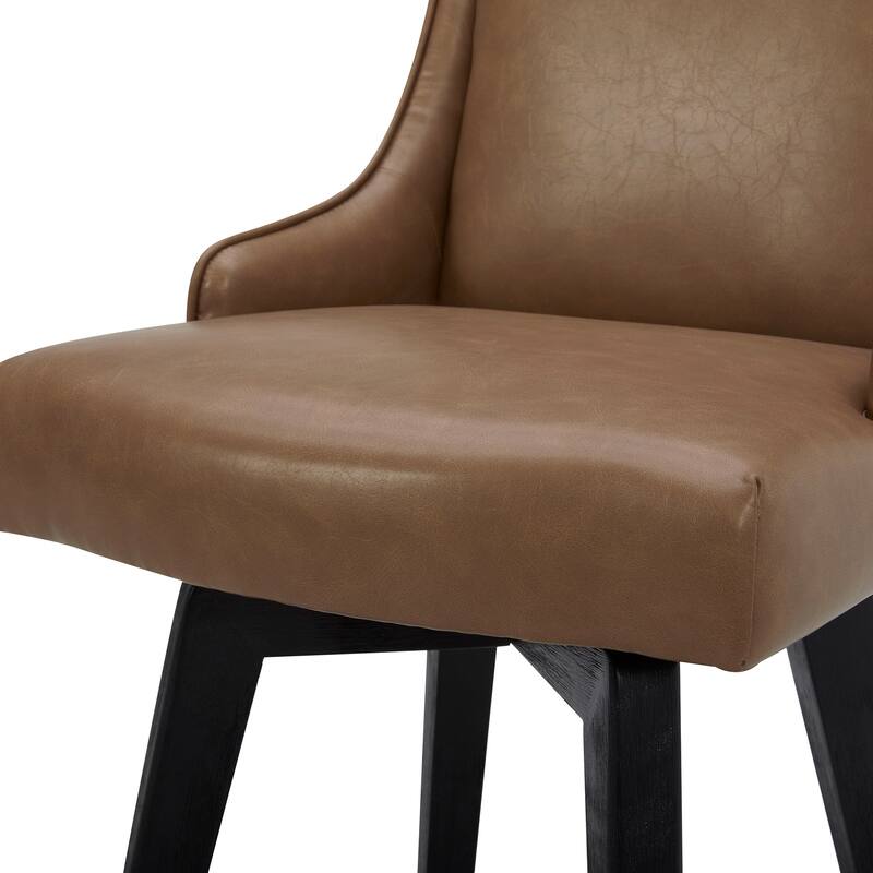 Spruce & Spring Jayden Upholstered Counter Height Swivel Barstool Set