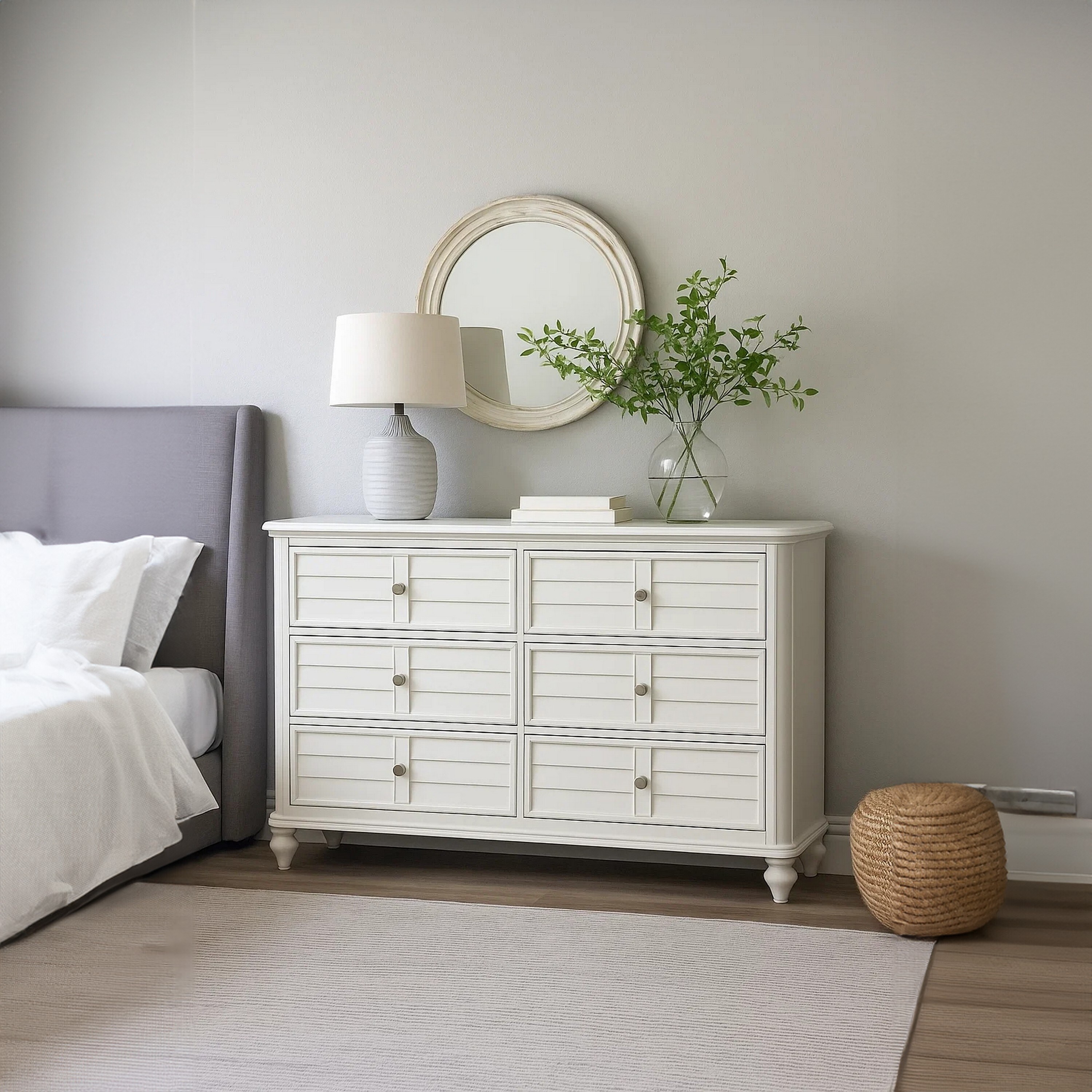 solid white wood dresser CARPETNAL 47