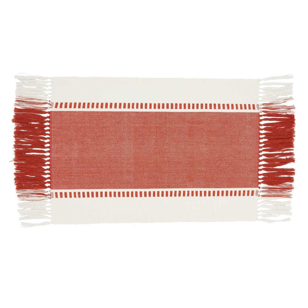 Tassel Trimmed Stripe Placemat (Set of 4)