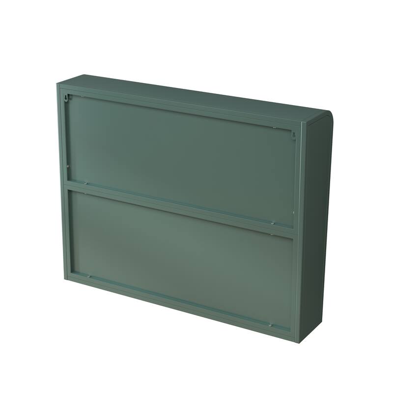 3 Door Arched Wall Mounted Glass Cabinets