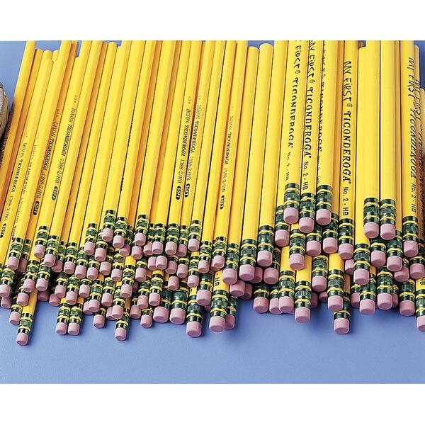 Shop Ticonderoga My First Pencil With Latex Free Eraser 13 32 Inch No 2 Tip Yellow Pack Of 12 Overstock 16726293