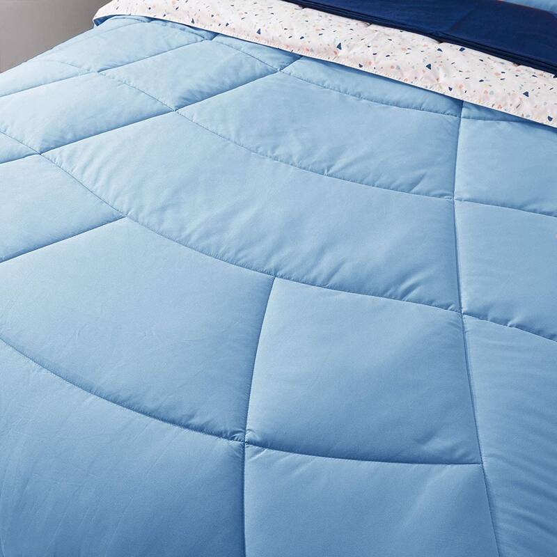 KASENTEX 5 or 7 Piece Bed in A Bag Microfiber Down Alternative Comforter Bedding Set with Sheets and Pillow Cases All Season