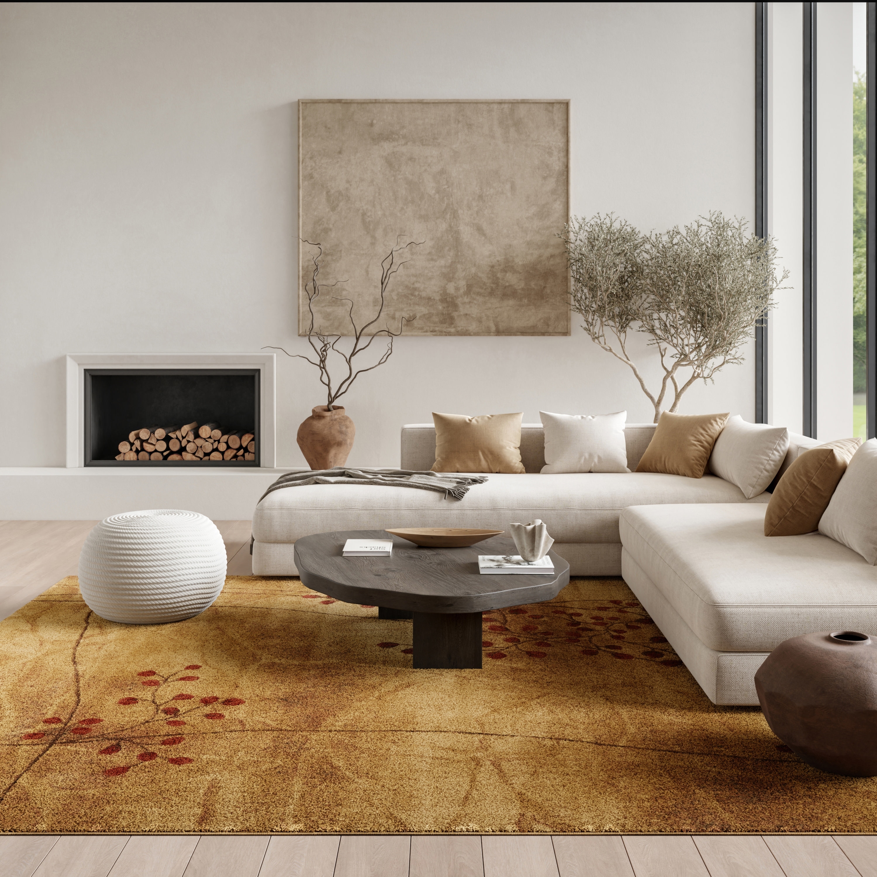Nourison Somerset Contemporary Floral Area Rug