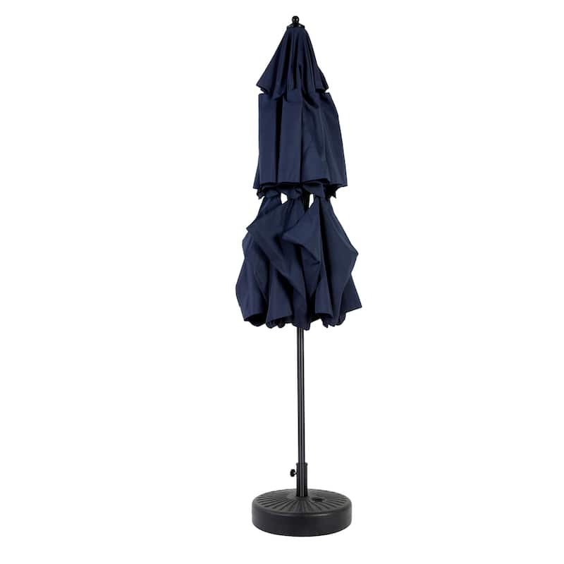 115" Outdoor Aluminium 3 Tier Auto-tilt Umbrella with Crank (No Base)