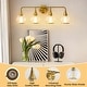 preview thumbnail 35 of 151, Modern Vanity Lights Dimmable Bathroom Light Fixtures with Glass Shade