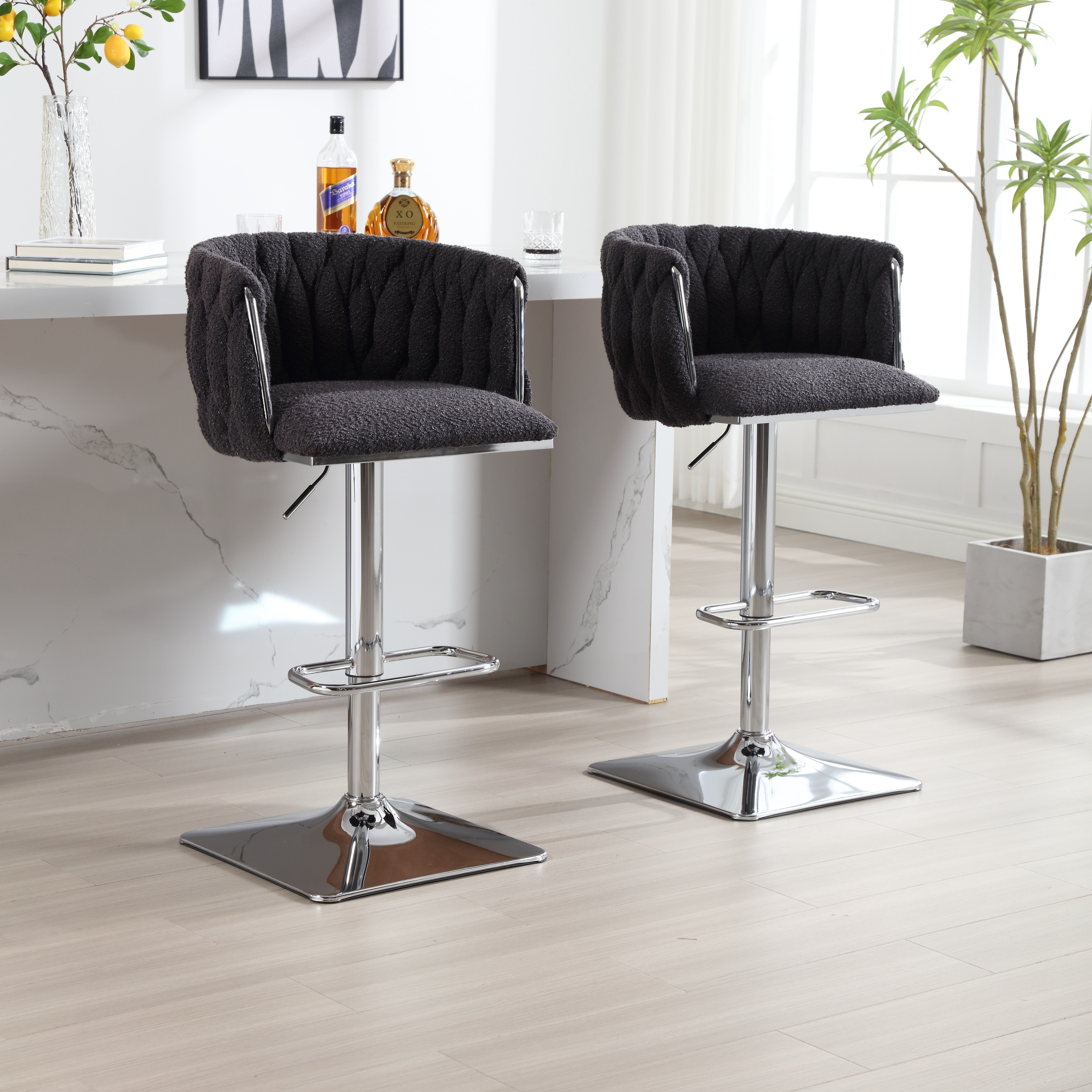 Vintage stools with backs on sale