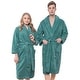 preview thumbnail 1 of 3, American Soft Linen Mens and Womens Robe Warm Fleece Unisex Bathrobe L-XL