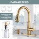 preview thumbnail 18 of 24, WOWOW Pull Down Sprayer Kitchen Faucet with Soap Dispenser