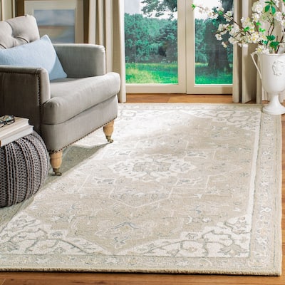 SAFAVIEH Handmade Micro-Loop Heidegunde Wool Rug