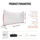 preview thumbnail 10 of 10, 20 x 10 Feet Portable Ball Sports Barrier Protecting Netting with Carry Bag and Steel Pipe Base