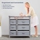 preview thumbnail 9 of 9, Baby Changing Table, Baby Changing Station Dresser with 6 Storage Drawers and Pad