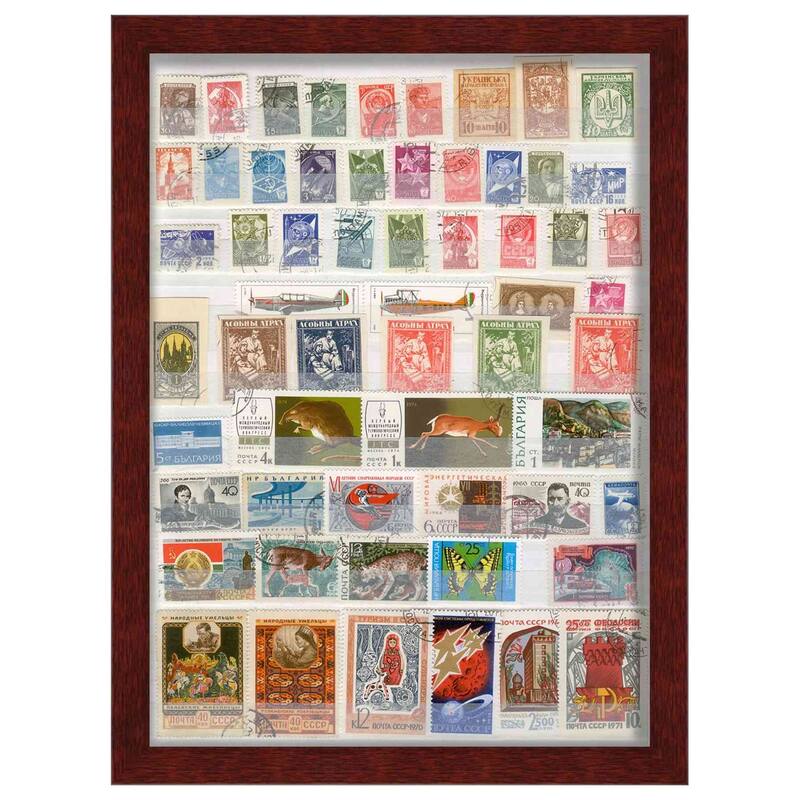 4x4 Brown Shadowbox Frame - Shadow Box Frame Interior Size 4x4 by 1.5 In Deep - To Display Items Up To 1.5 In Deep - Brown
