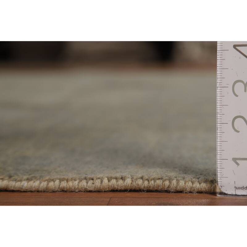 Gray & Beige Gabbeh Oriental Area Rug Handmade Wool Carpet - 7'10" x 9'6"
