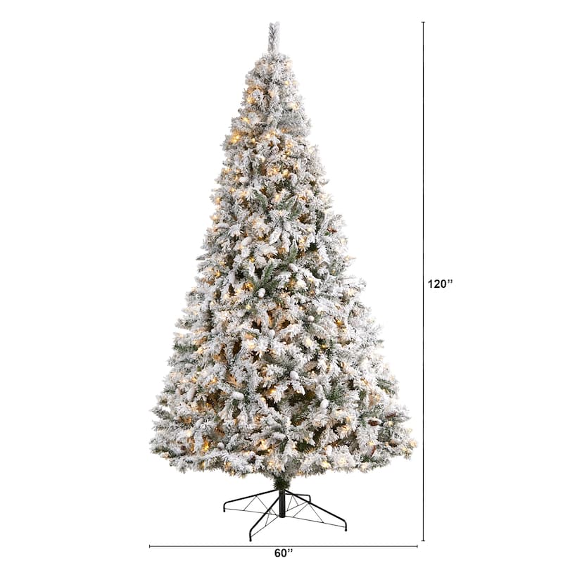 10' White River Mountain Artificial Christmas Tree Warm Clear LED - over-10-feet