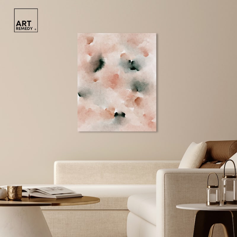 Art Remedy Smore'S Marshmallows Gallery Wrapped Watercolor Boho Abstracts
