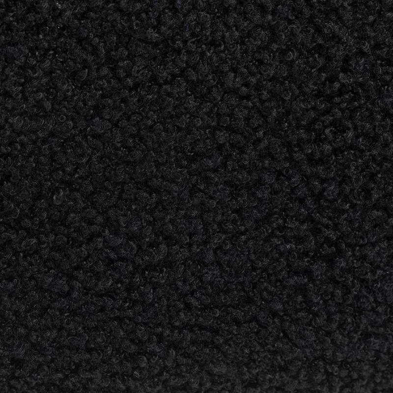 SEYNAR Modern Armless Faux Sherpa Accent Chair with Metal Legs