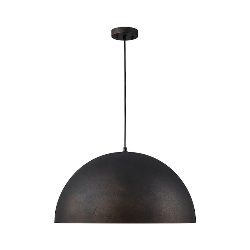 Industrial Oversized Metal Dome Pendant Light - Modern Farmhouse
