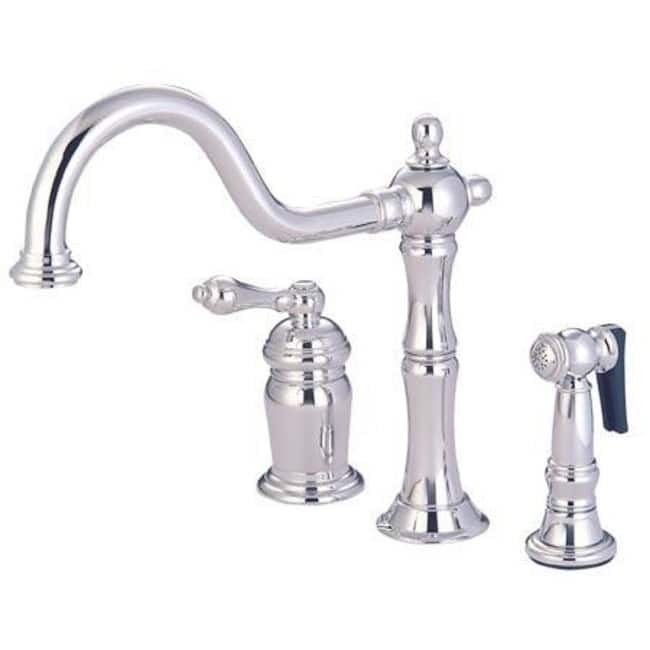 Elements Of Design New Orleans Single Handle Kitchen Faucet with - Satin Nickel