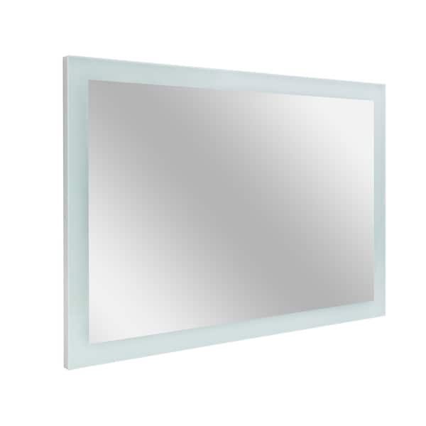 Shop Black Friday Deals On American Art Decor Led Vanity Wall Mirror With Light 60 W X 40 H 60 W X 40 H Overstock 32235573