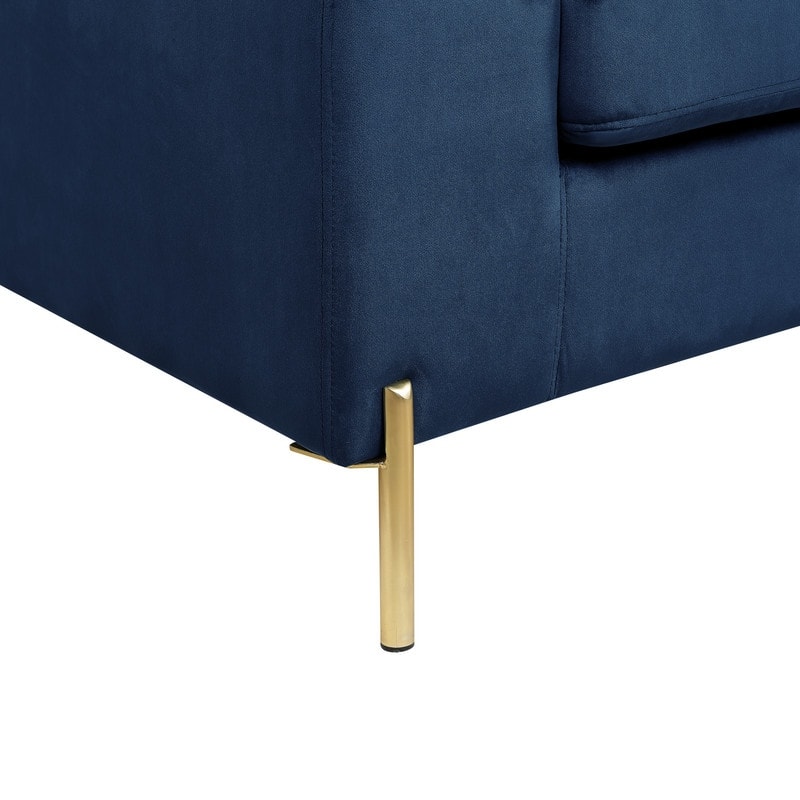 Modern Glam L-Shape Velvet Sectional Sofa Set Sofa Couch for Living Room