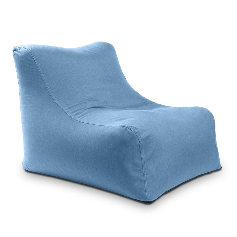 Jaxx Ponce Outdoor Bean Bag Chair - Weather Resistant Patio and Poolside Lounge Seating