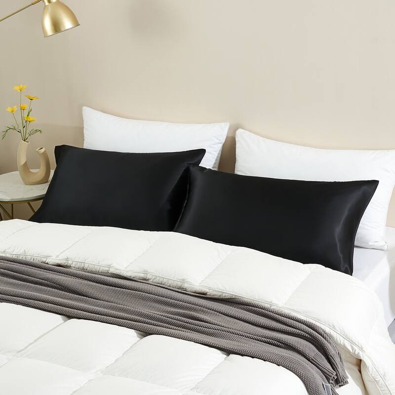 2 Pack Satin Pillowcase Silky Pillow Cases Set