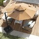 preview thumbnail 5 of 30, VredHom 11.5 Ft Round Cantilever Patio Umbrella with Cross Base