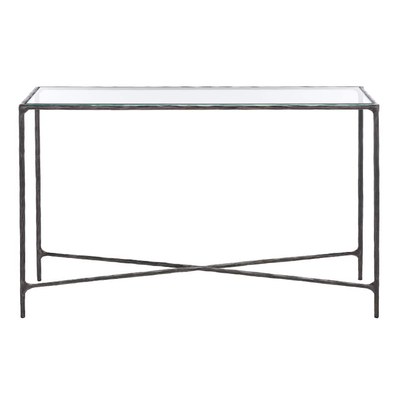 SAFAVIEH Couture Dorotea Forged Metal Rectangle Console Table - 48" W x 12" L x 30" H - 48"W x 12"D x 30"H
