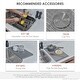 preview thumbnail 11 of 24, STYLISH 32 inch Stainless Steel 18G Double Bowl Low Divider Dual Mount Sink - Brushed Stainless Steel - 32.25" x 18.9" x 9"