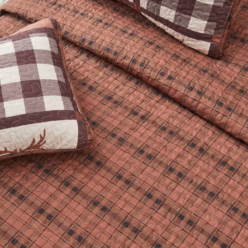 Premium Rustic Lodge All-Season Quilt Set