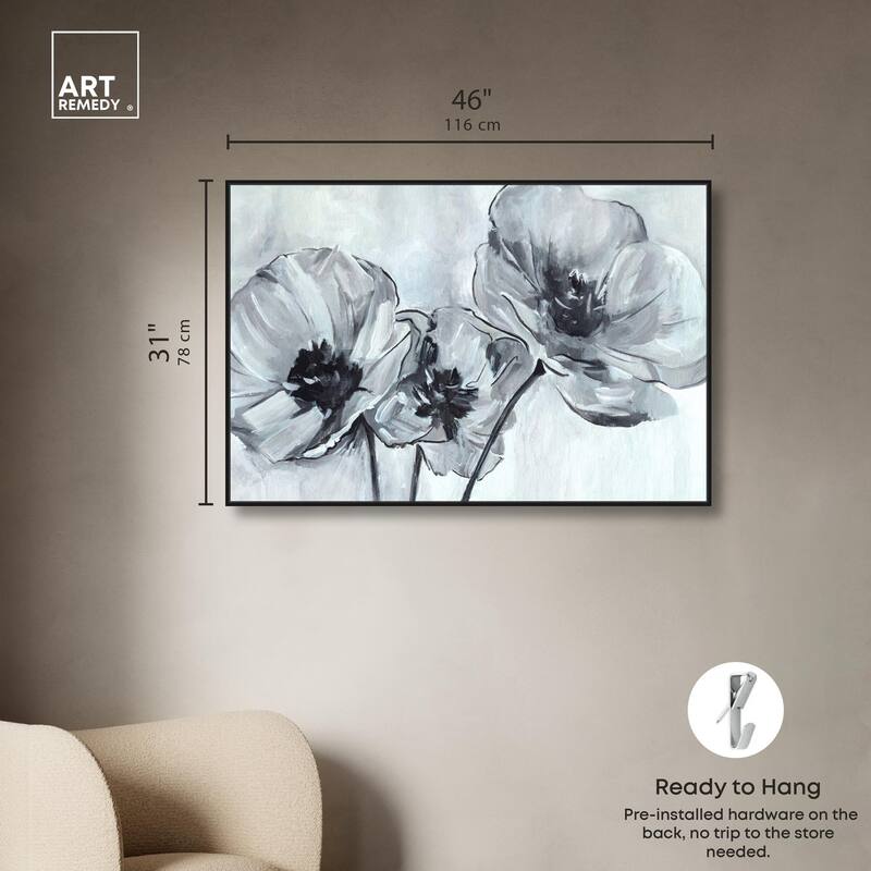 Flower Impressions Canvas by Art Remedy
