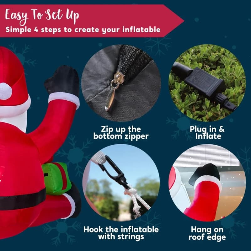 Climbing Santa Inflatable