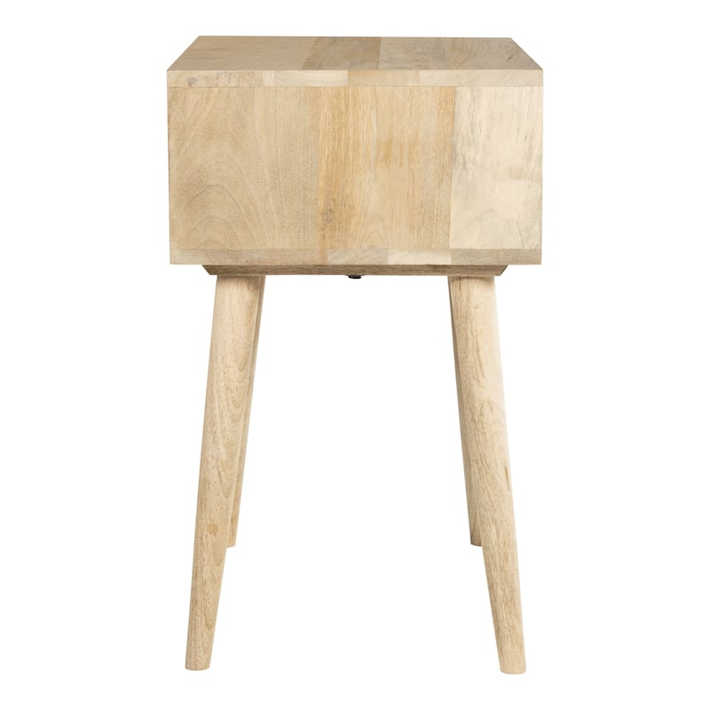 Glenda Solid Wood One-Drawer Nightstand