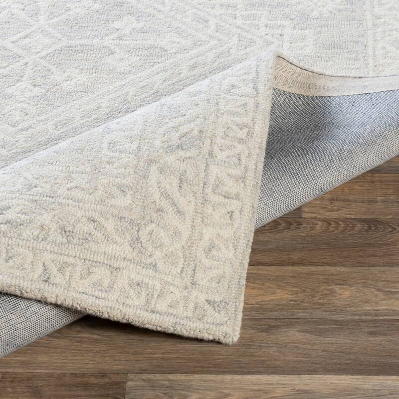 Livabliss Lorna Handmade Triple Medallion Wool Area Rug