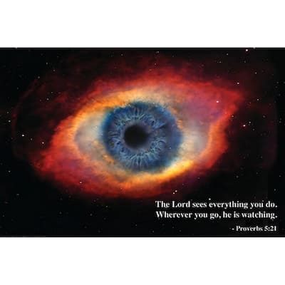 The Lord See's Everything Eye Art Poster - 24 x 36 Inch