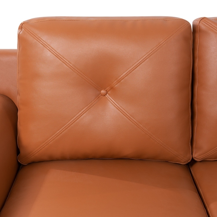 Raelynn Button Tufted Loveseat Sofa, Affordable Modern Loveseat Sofa Couch for Small Spaces - Durable and Sturdy