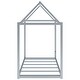 preview thumbnail 7 of 7, Twin Metal House Bed Frame, Durable Platform with Sleek Modern Design, Silver