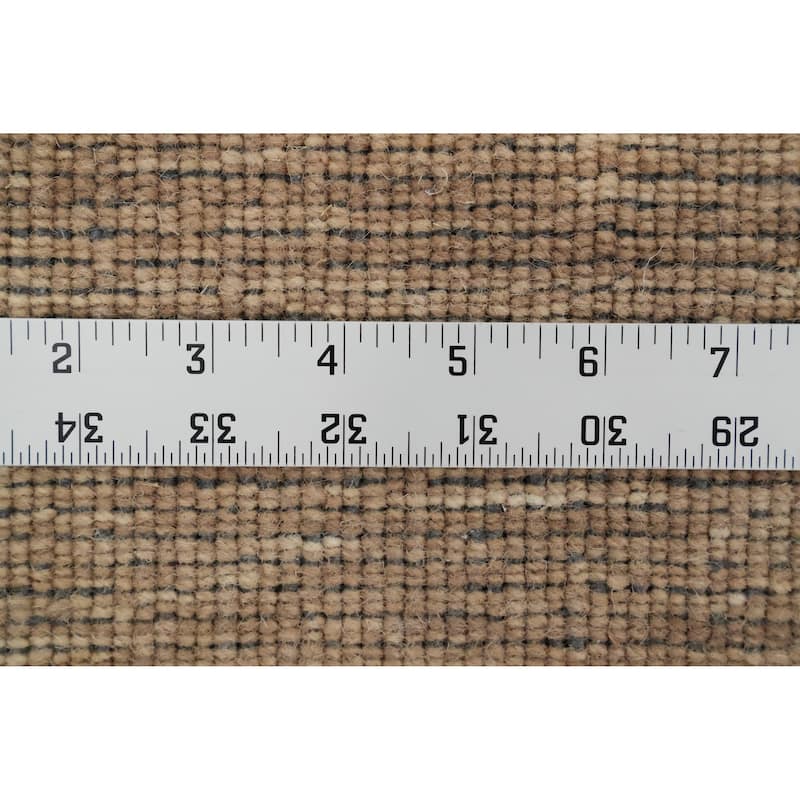 Hand Knotted Oriental 100% Wool Carpet Tribal Animal Pictorial Brown Gabbeh Area Rug - 9' 6'' X 9' 10''