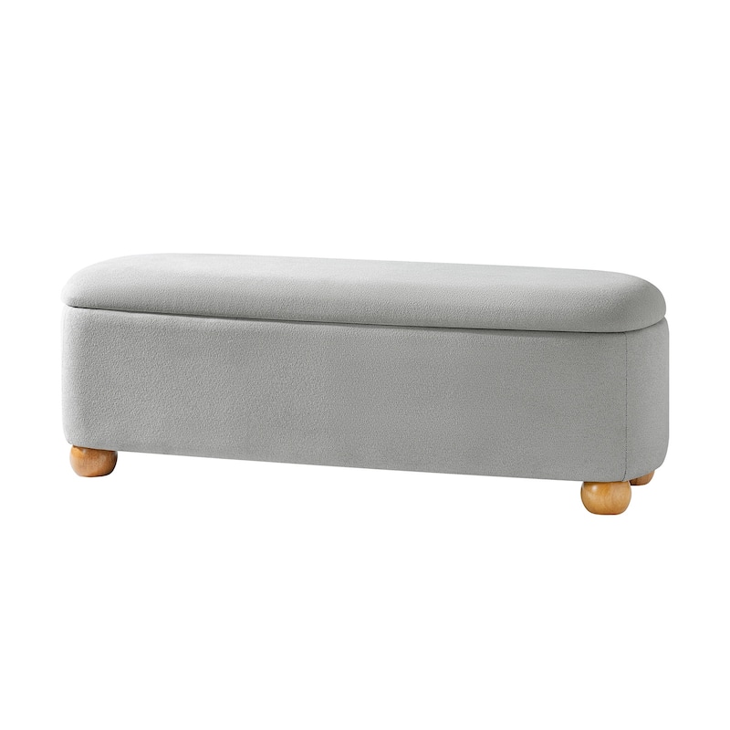 Felipe Modern Storage Bench with Solid Wood Legs by HULALA HOME