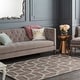 preview thumbnail 8 of 30, Hand-Tufted Korolevu Wool Area Rug Taupe - 3' x 5'