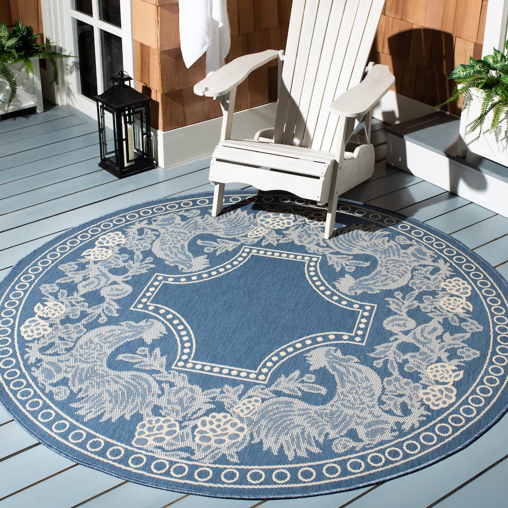 SAFAVIEH Courtyard Terry Indoor/ Outdoor Waterproof Patio Backyard Rug
