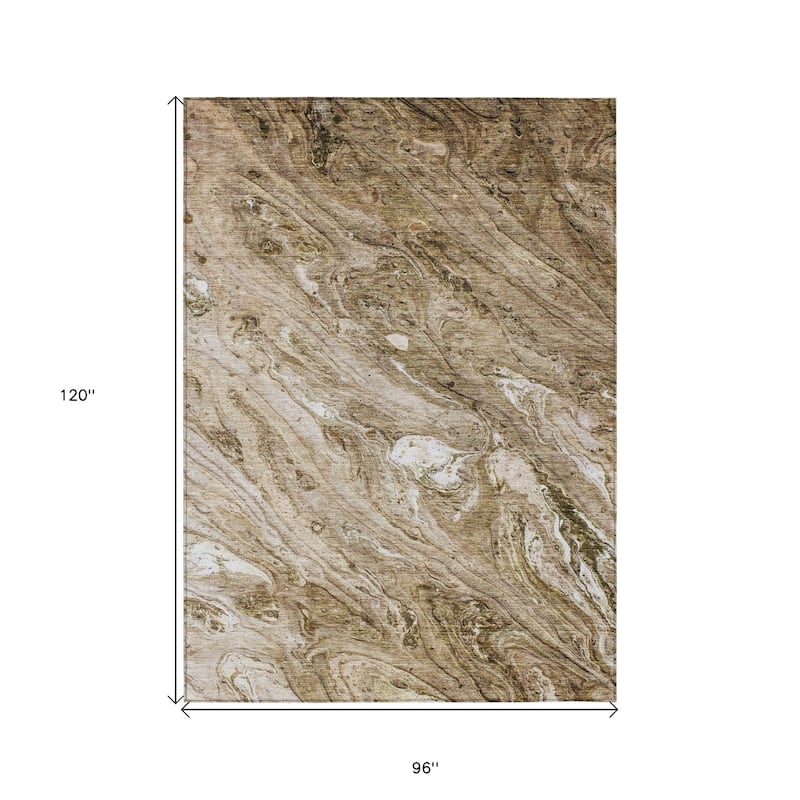 HomeRoots Abstract Transitional Rectangle Outdoor Rug