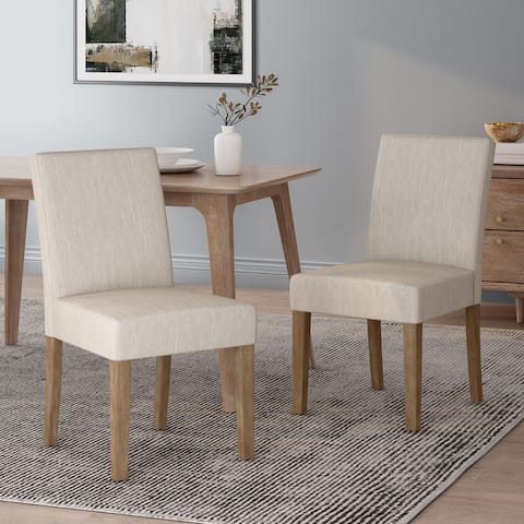 Kuna Contemporary Upholstered Dining Chair (Set of 2) by Christopher Knight Home