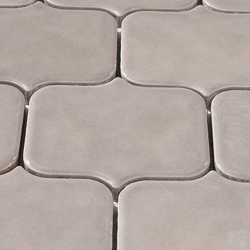 Modern Arabesque Glossy Porcelain Mosaic Tile