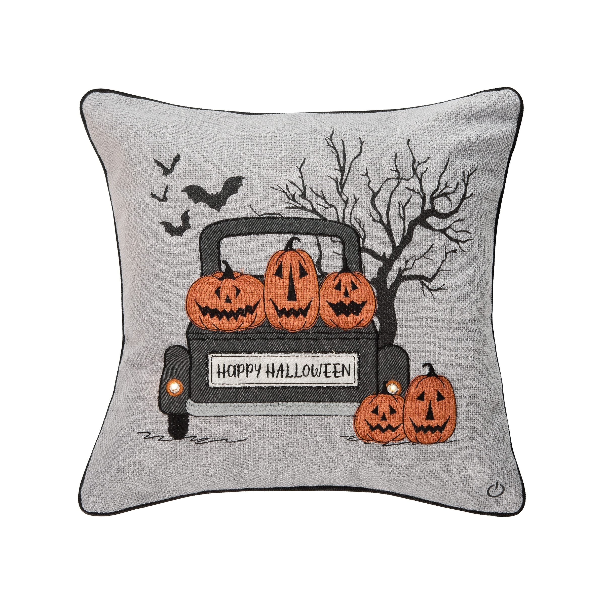 Spooky Time Halloween Throw Pillow with LED light