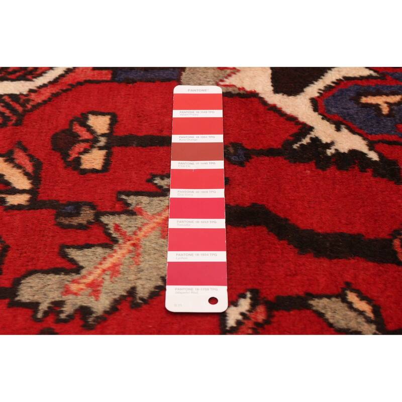 ECARPETGALLERY Hand-knotted Andelz Red Wool Rug - 3'7 x 9'11