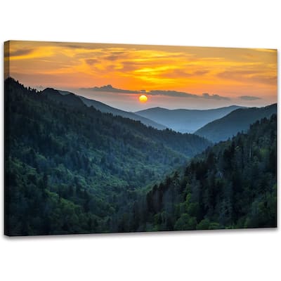 Forest Sunrise Wall Art Decor Great Smoky Mountains Photo