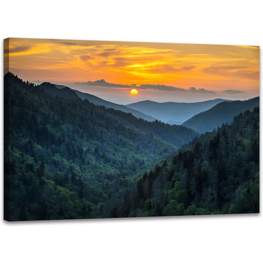 Forest Sunrise Wall Art Decor Great Smoky Mountains Photo