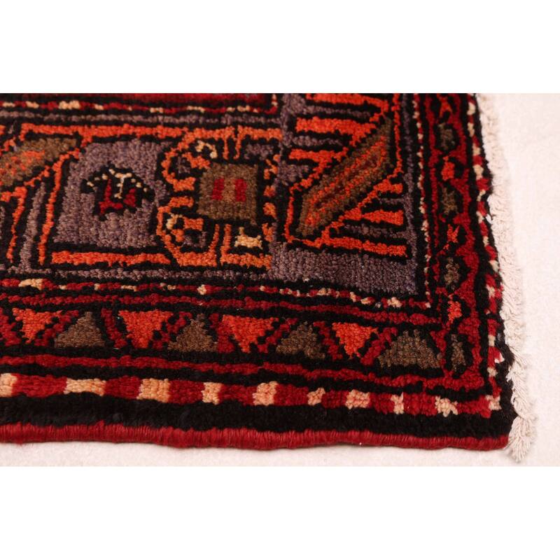 ECARPETGALLERY Hand-knotted Anatolian Vintage Red Wool Rug - 5'0 x 8'5