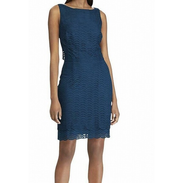 american living scalloped lace dress